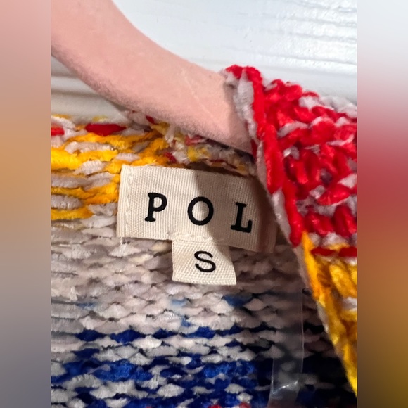 Showstopper!! POL Oversized Multicolor Striped Cardigan NWT Size Sm but fits XL - Picture 3 of 4